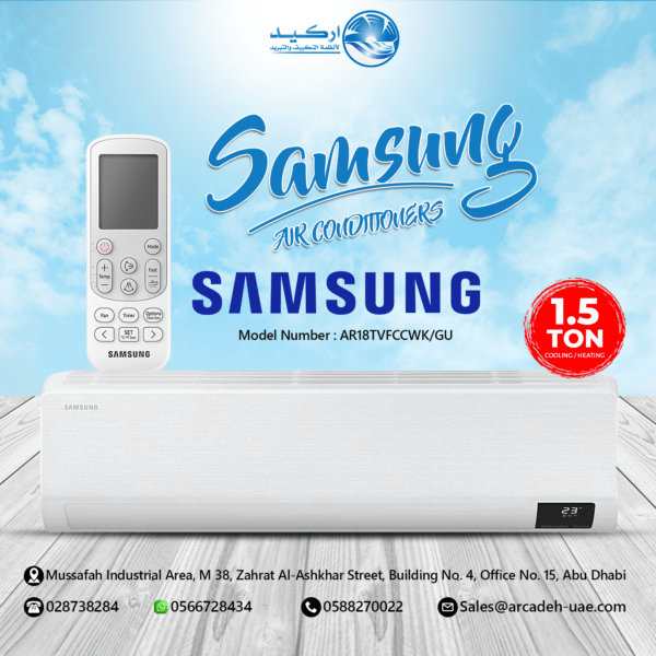 Samsung Split Air Conditioner 1.5 Ton AR18TVFCCWKGU